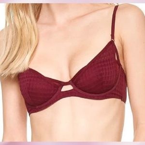 Free People eyelet underwire bra